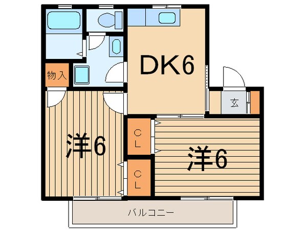 グランウイングイーストウエストの物件間取画像